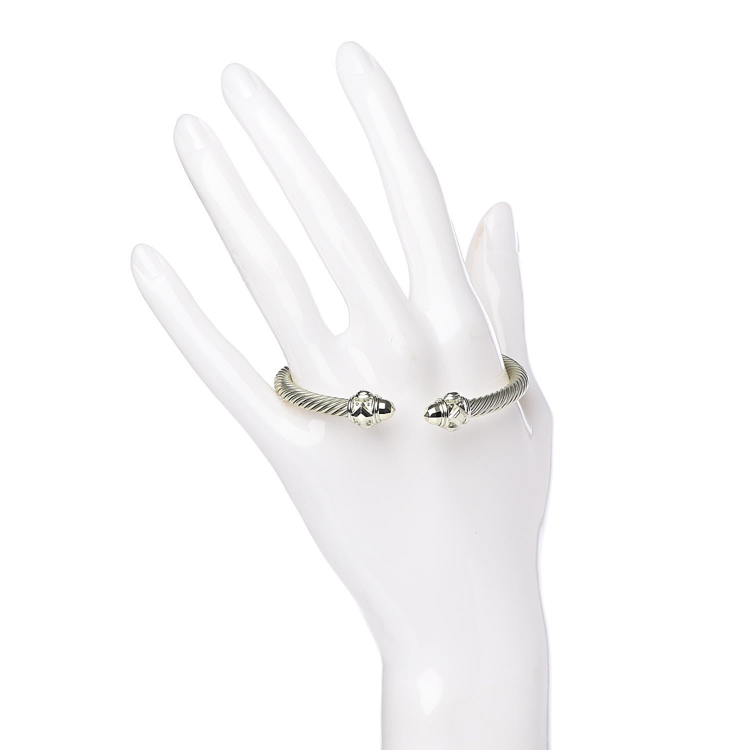 David Yurman Aluminum 5mm Renaissance Bracelet Pale Gold 2 of 4