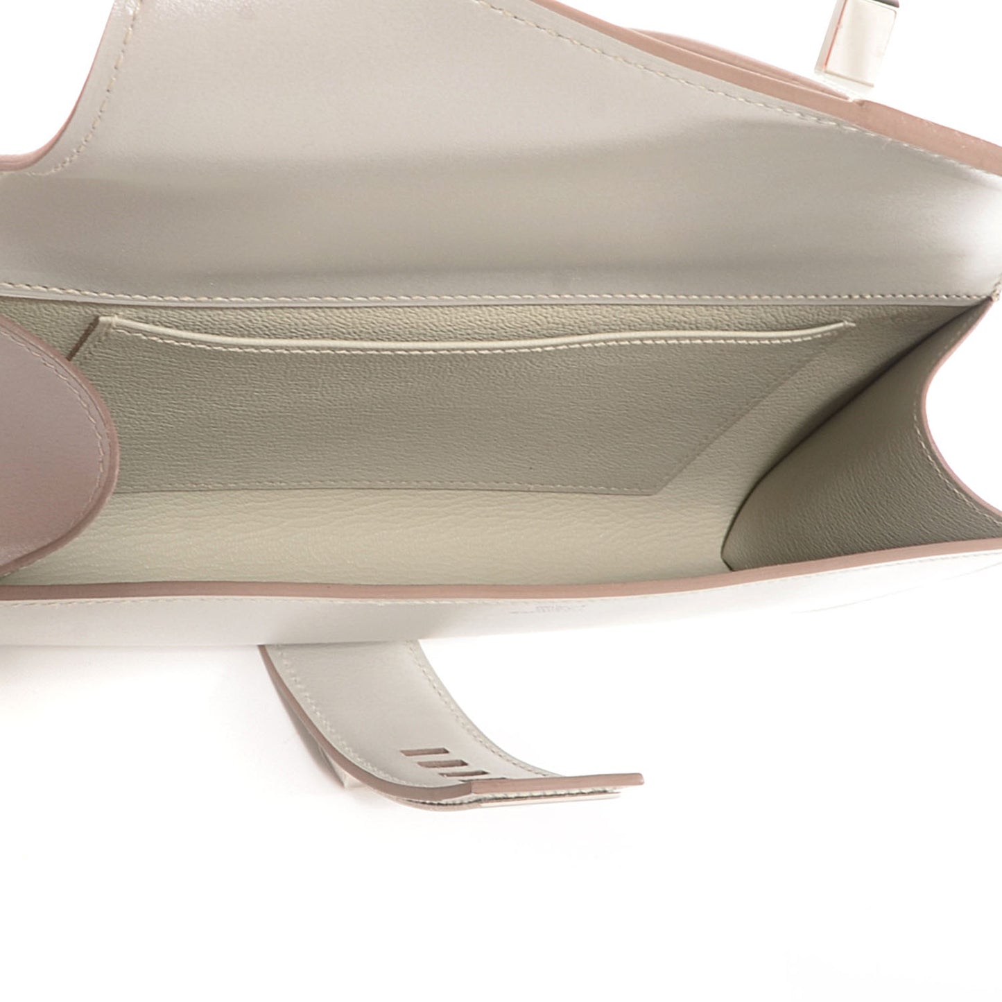 Tadelakt Medor Clutch 23 Gris Perle
