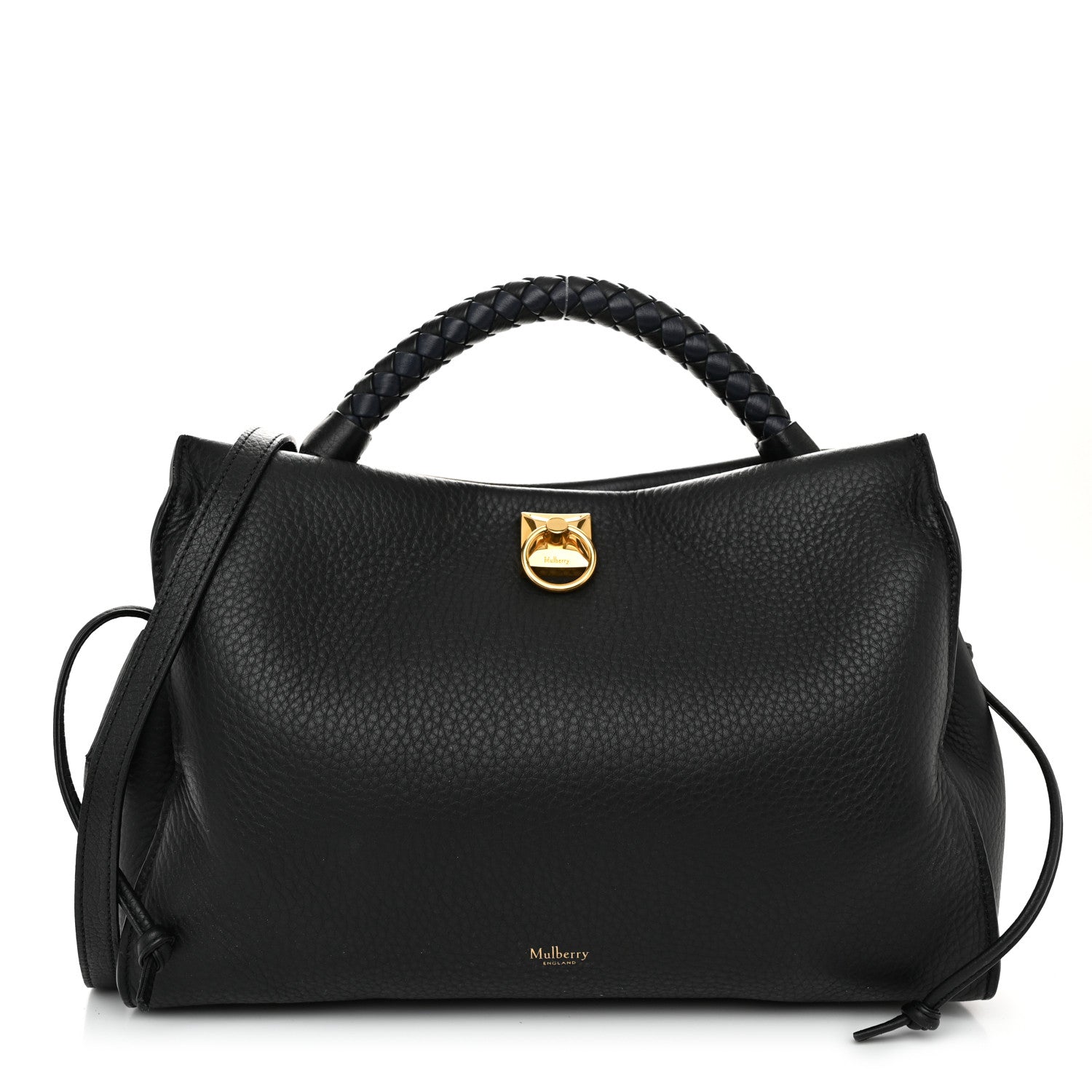 Mulberry Heavy Grain Iris Tote Black 1 of 10