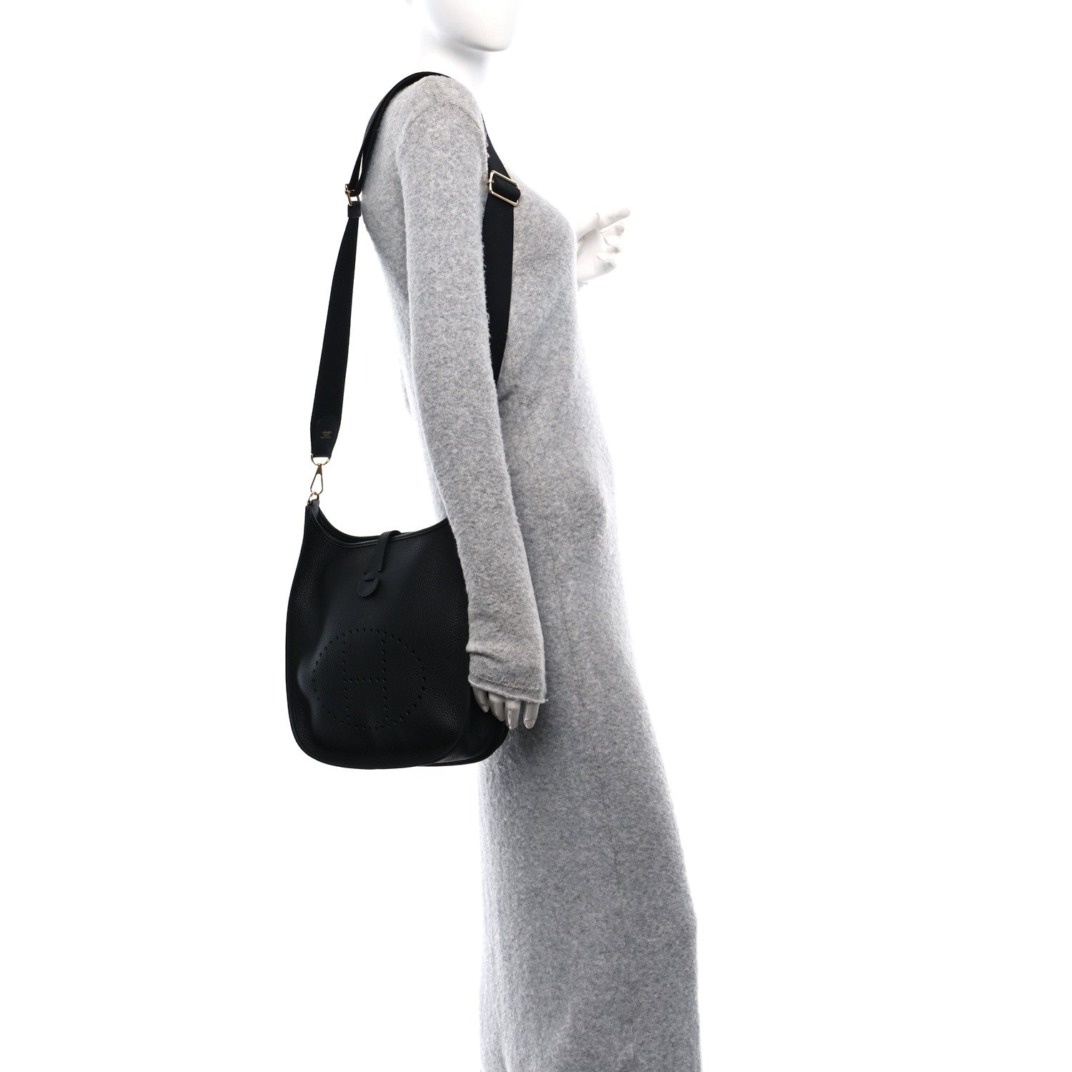 Hermes Taurillon Clemence Evelyne III PM Black 2 of 13