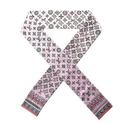 Louis Vuitton Silk Monogram Map Bandeau Rose Poudre 1 of 7