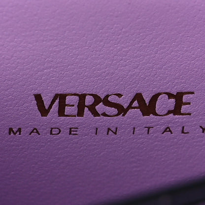 Versace Grained Calfskin La Medusa Shoulder Bag Lilac 5 of 6