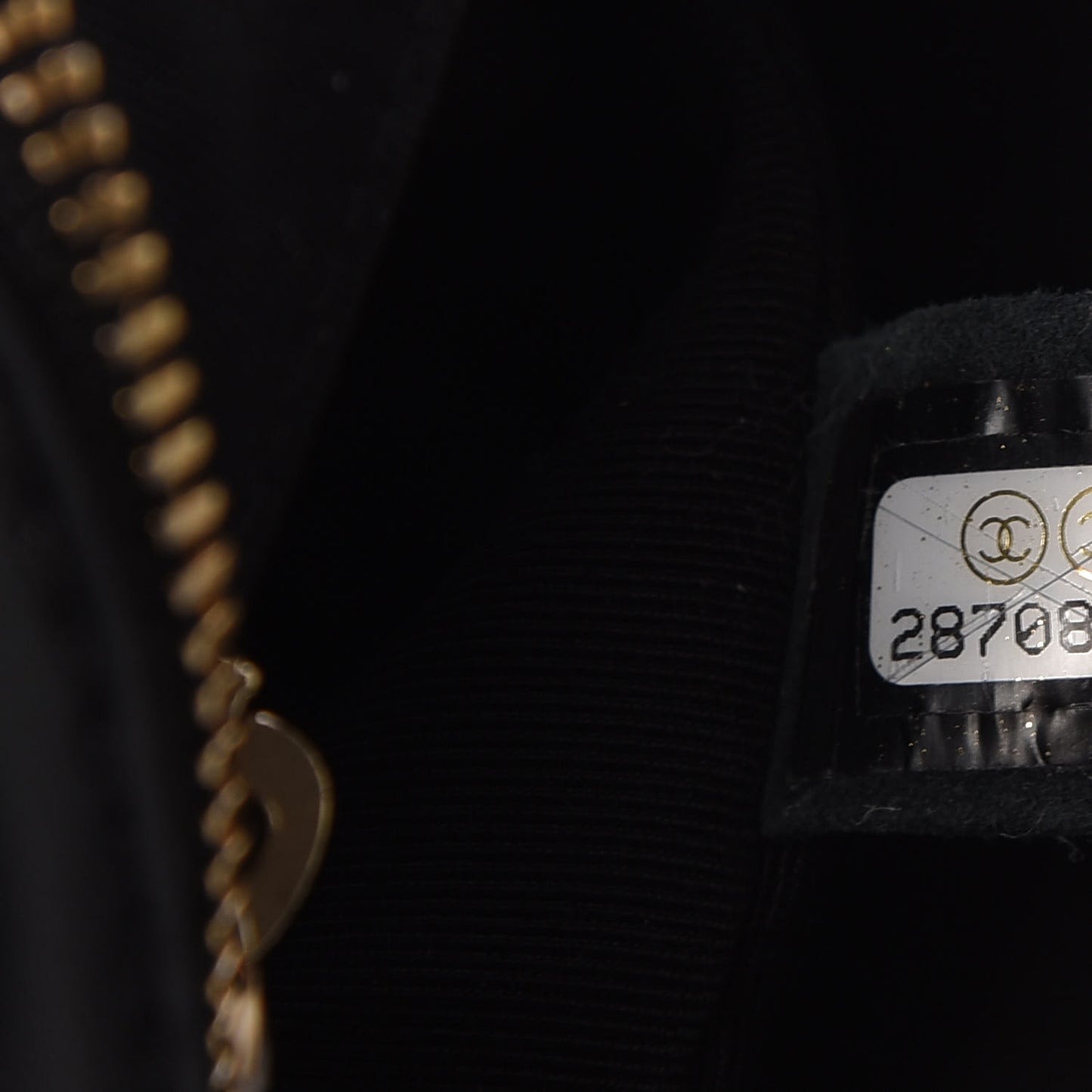 Lambskin Chevron Quilted Small Pleated Crush Camera Case Black