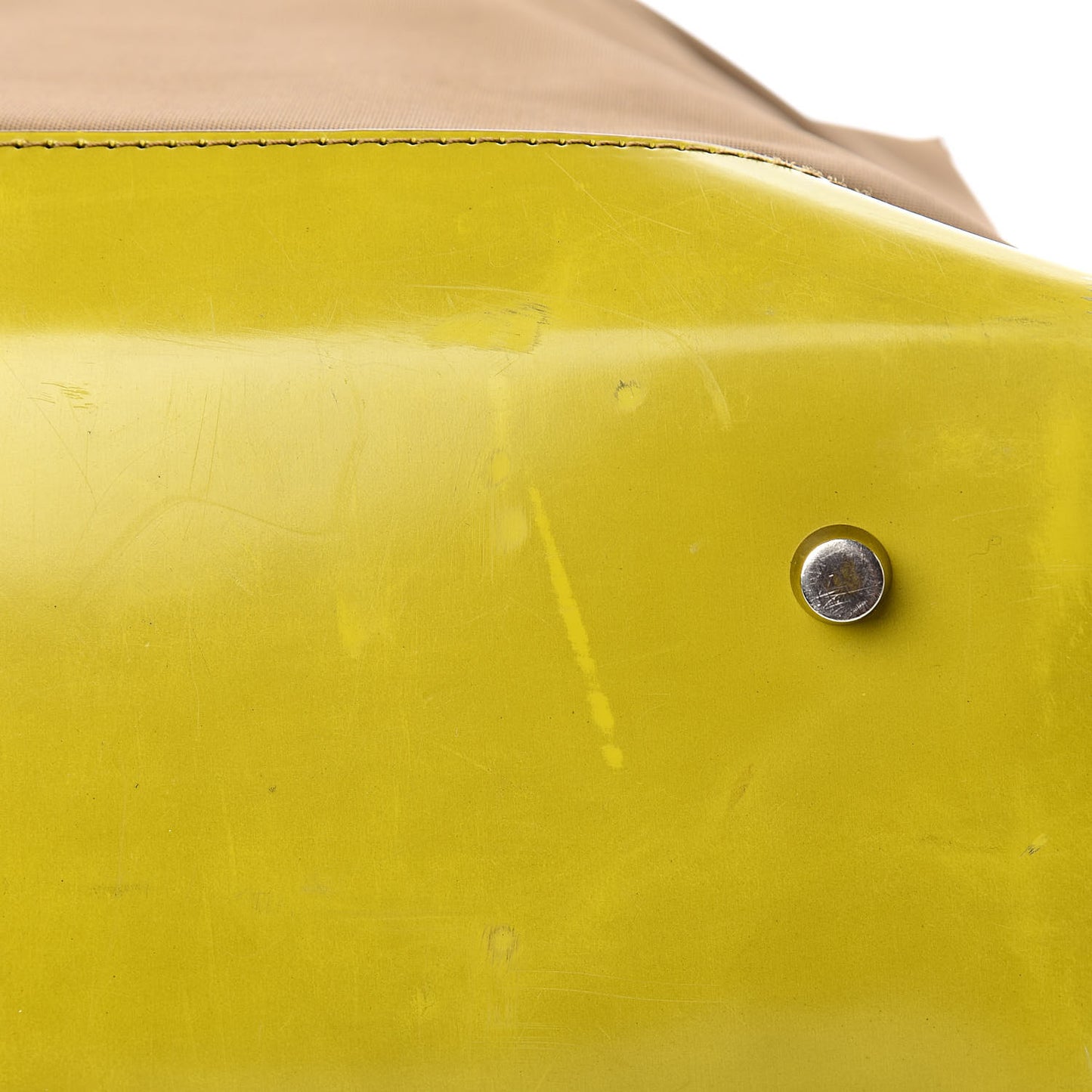 Nylon Patent Tote Green