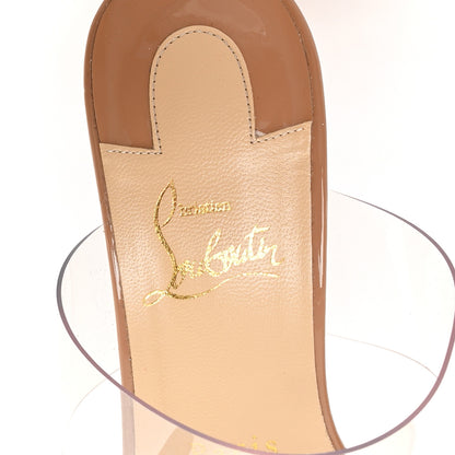 Christian Louboutin Patent PVC Just Nothing 85 Slide Sandals 37 Nude 24 of 27