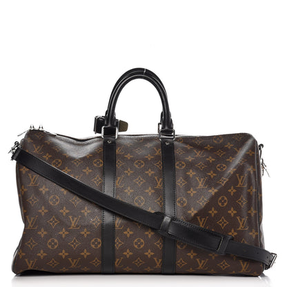 Louis Vuitton Monogram Macassar Keepall Bandouliere 45 1 of 7