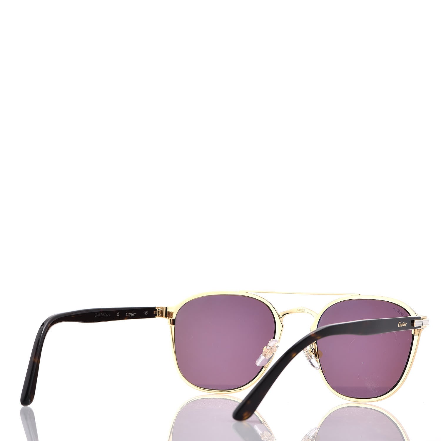 Cartier C De Sunglasses Gold Tortoise 4 of 7