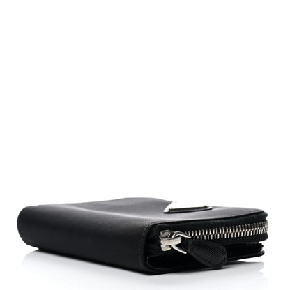 Prada Tessuto Nylon Compact Zip Around Wallet Black 3 of 8