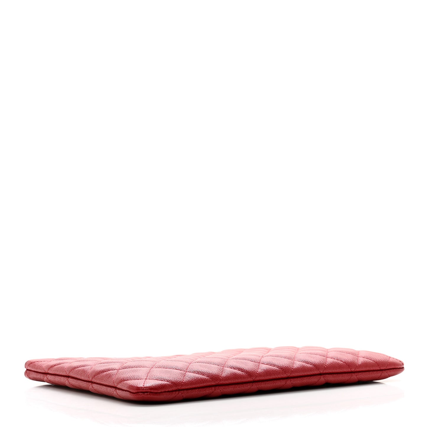 Caviar Quilted Medium Cosmetic Case Red