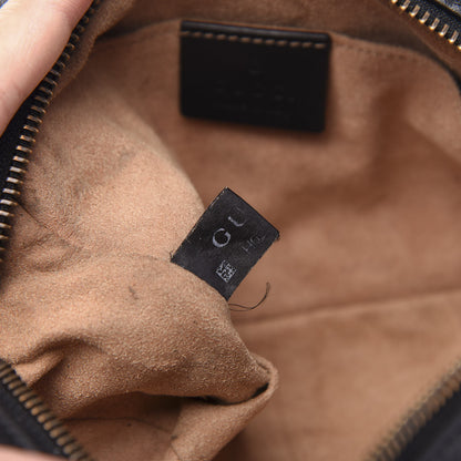 Gucci Calfskin Matelasse Mini GG Marmont Chain Shoulder Bag Black 8 of 12