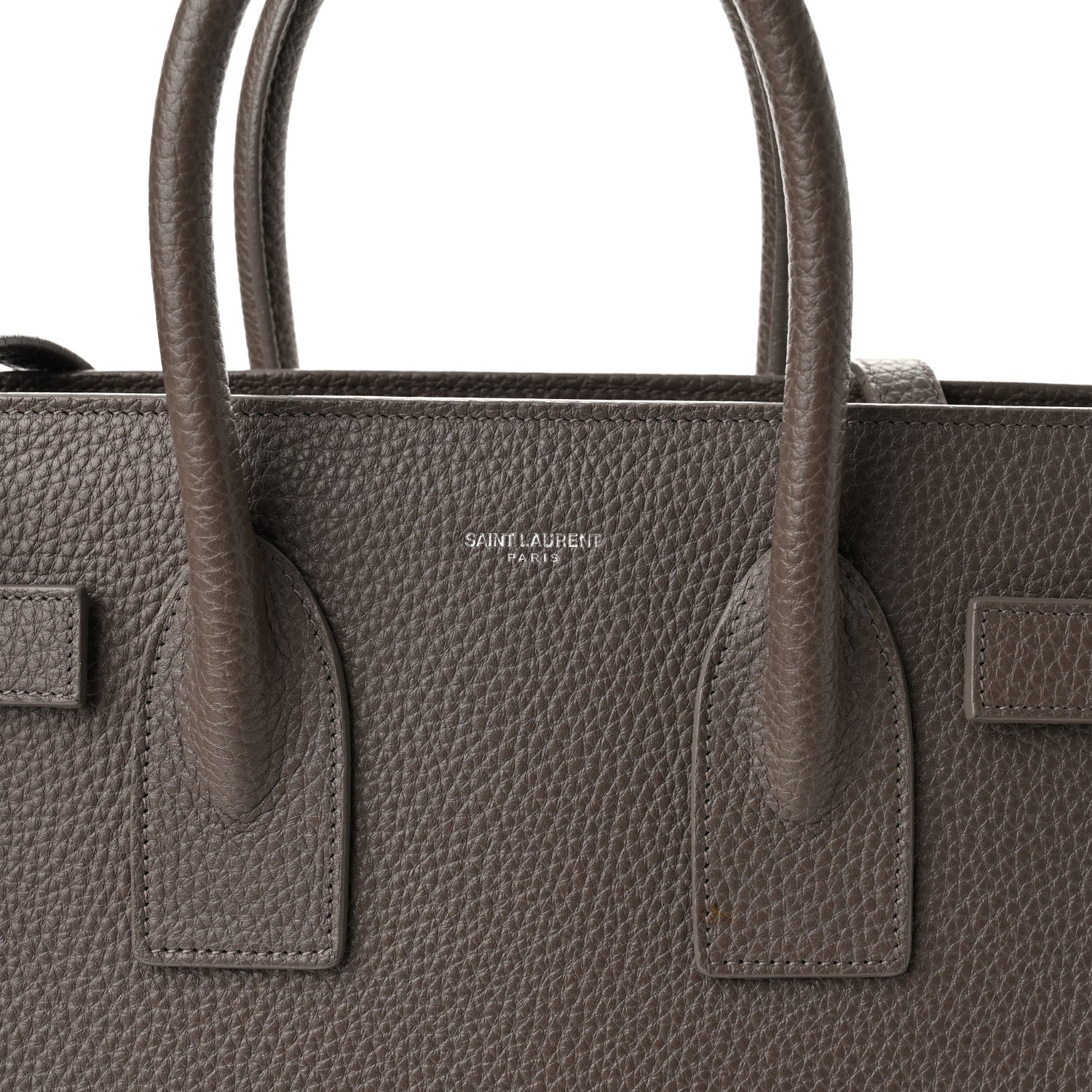Saint Laurent Grained Calfskin Small Sac De Jour Dark Anthracite 8 of 10