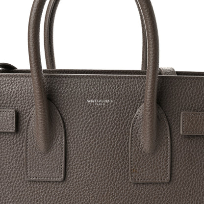 Saint Laurent Grained Calfskin Small Sac De Jour Dark Anthracite 8 of 10