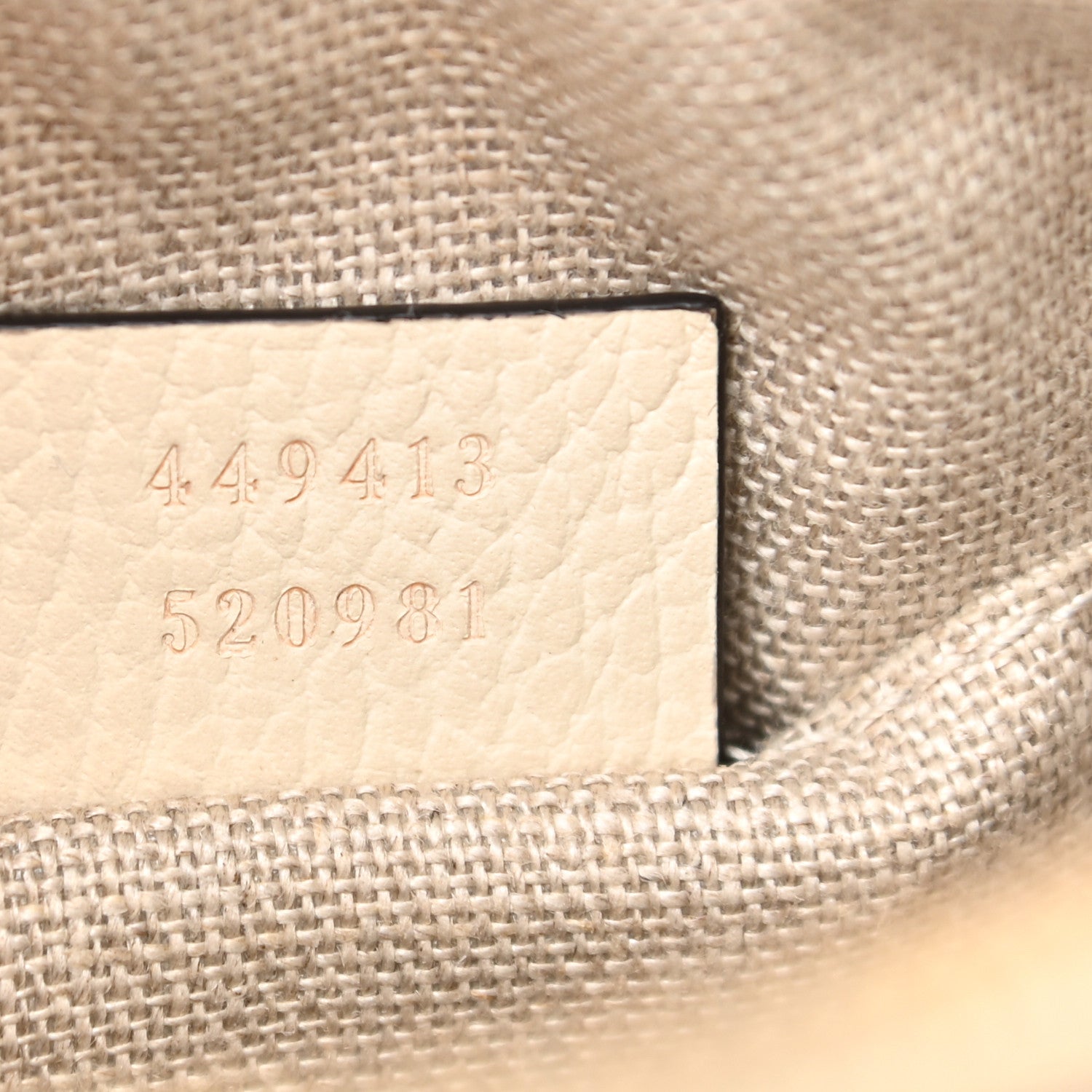 Gucci Monogram Dollar Calfskin Mini Bree Messenger Bag Beige Ebony Avoire 7 of 14