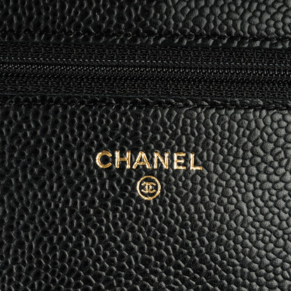 Chanel Caviar Quilted Wallet On Chain WOC Black 6 of 8