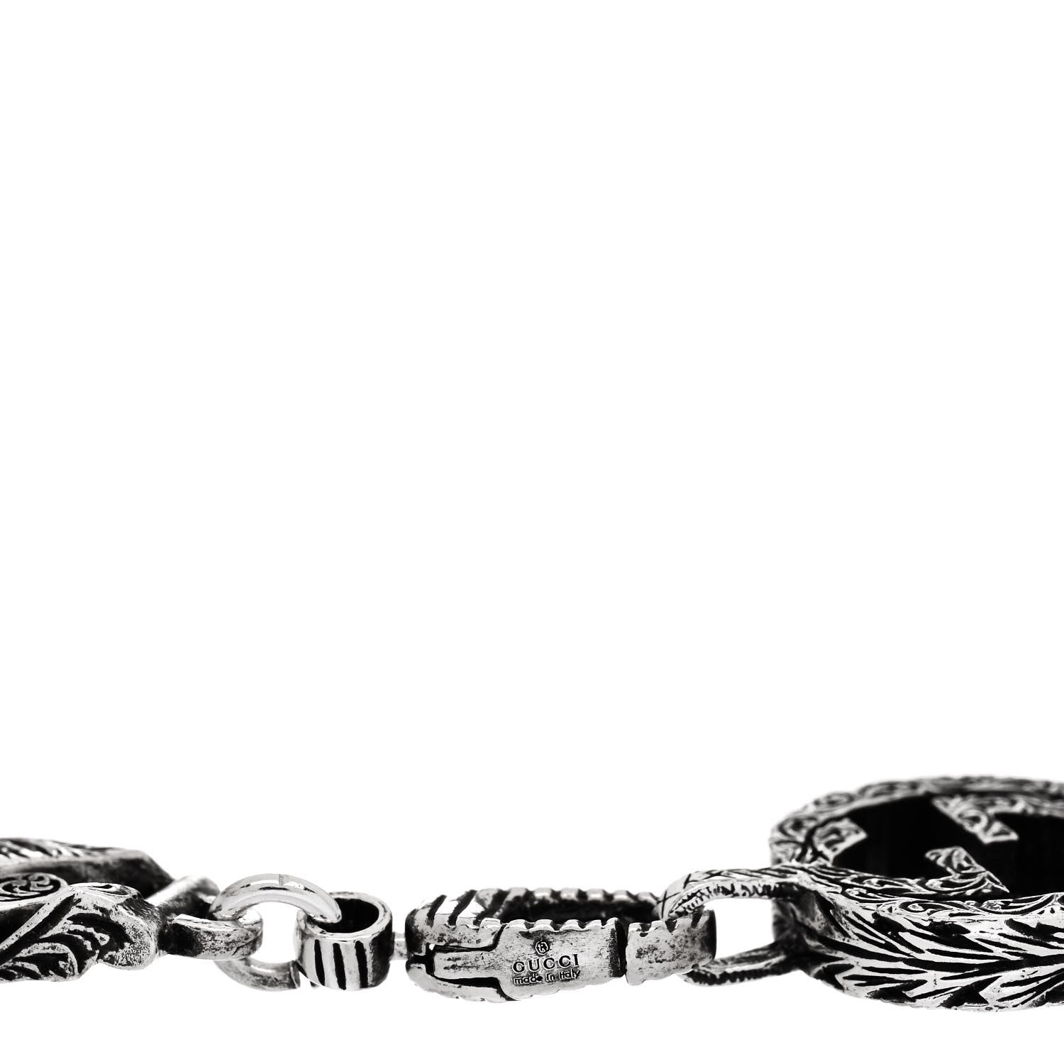 Gucci Sterling Silver Interlocking G Chain Bracelet 3 of 4