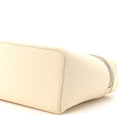 Loro Piana Grained Calfskin L19 Extra Pocket Pouch Whisper White 7 of 8