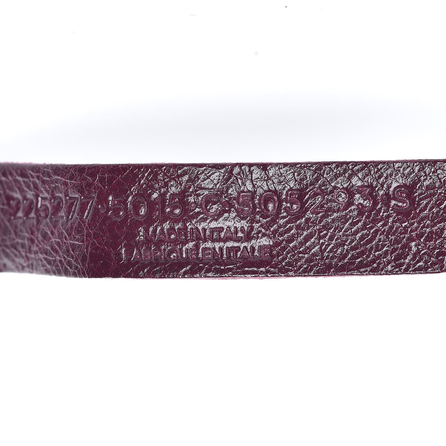 Balenciaga Agneau Arena Classic Hardware Bracelet S Violet Prune 5 of 6