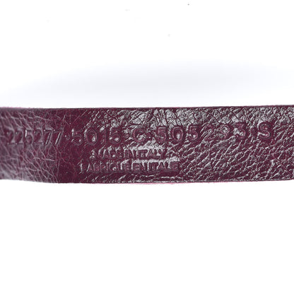 Balenciaga Agneau Arena Classic Hardware Bracelet S Violet Prune 5 of 6