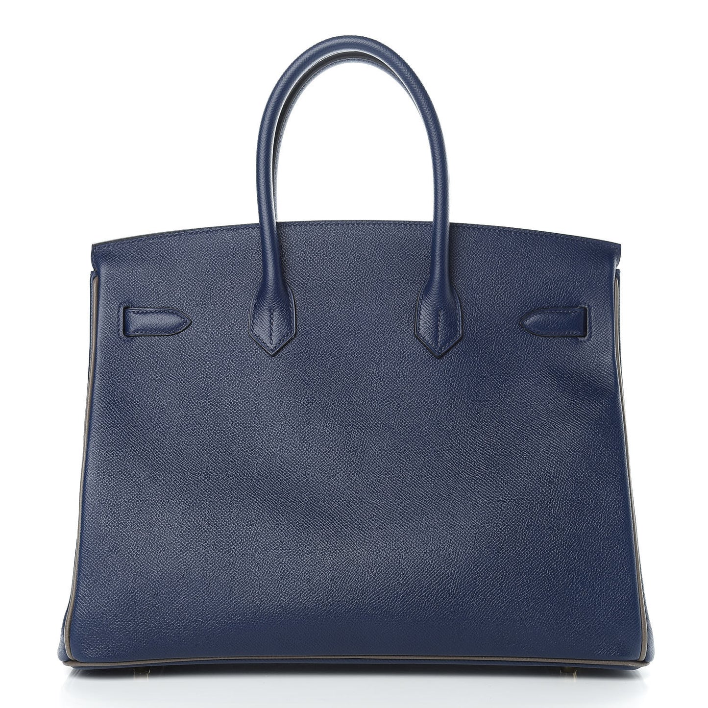 Epsom Horseshoe Birkin 35 Bleu Saphir Etain
