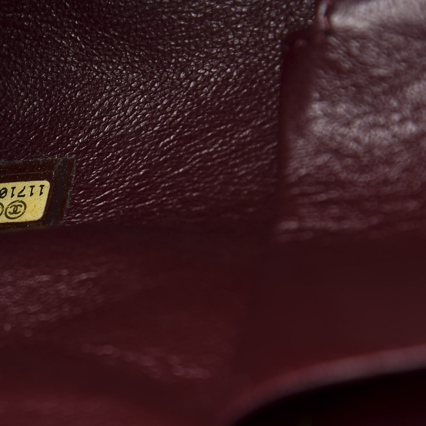 Caviar Quilted CC Timeless Bowler Burgundy
