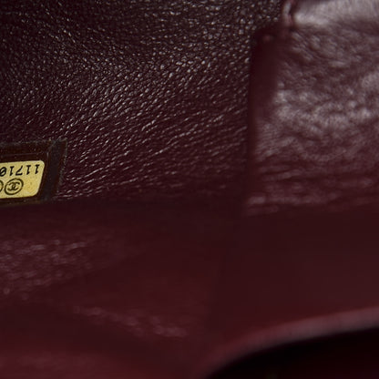 Chanel Caviar Quilted CC Timeless Bowler Burgundy 7 of 12
