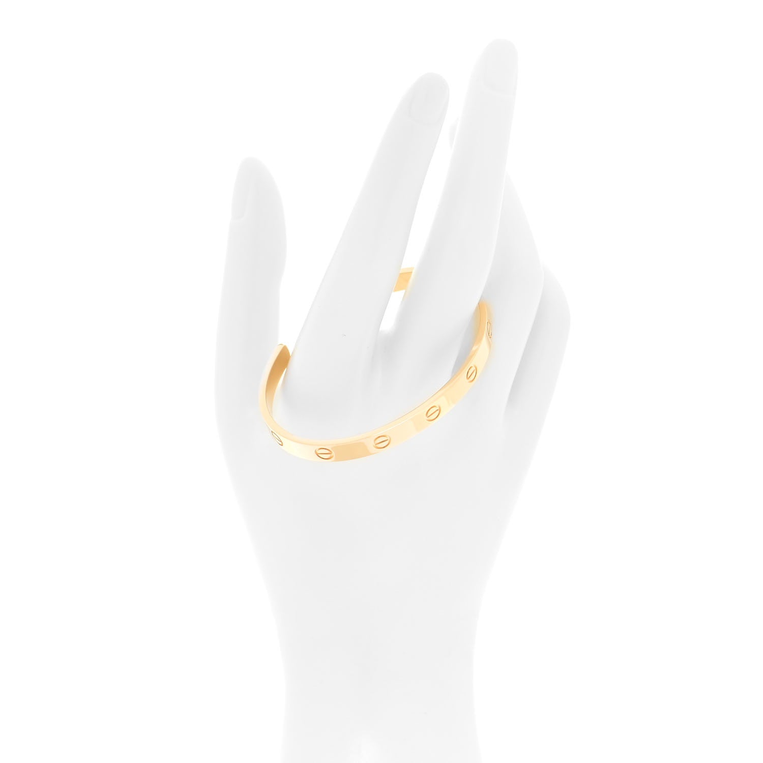 Cartier 18K Yellow Gold LOVE Cuff Bracelet 17 2 of 5