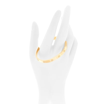 Cartier 18K Yellow Gold LOVE Cuff Bracelet 17 2 of 5