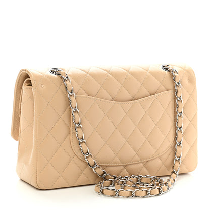 Chanel Caviar Quilted Medium Double Flap Beige Clair 3 of 11