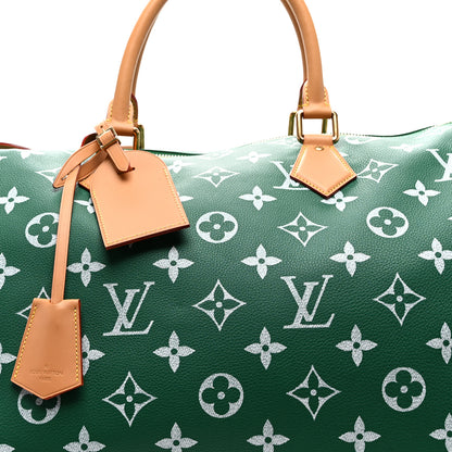 Louis Vuitton Calfskin Monogram Speedy P9 Bandouliere 50 Green 9 of 11