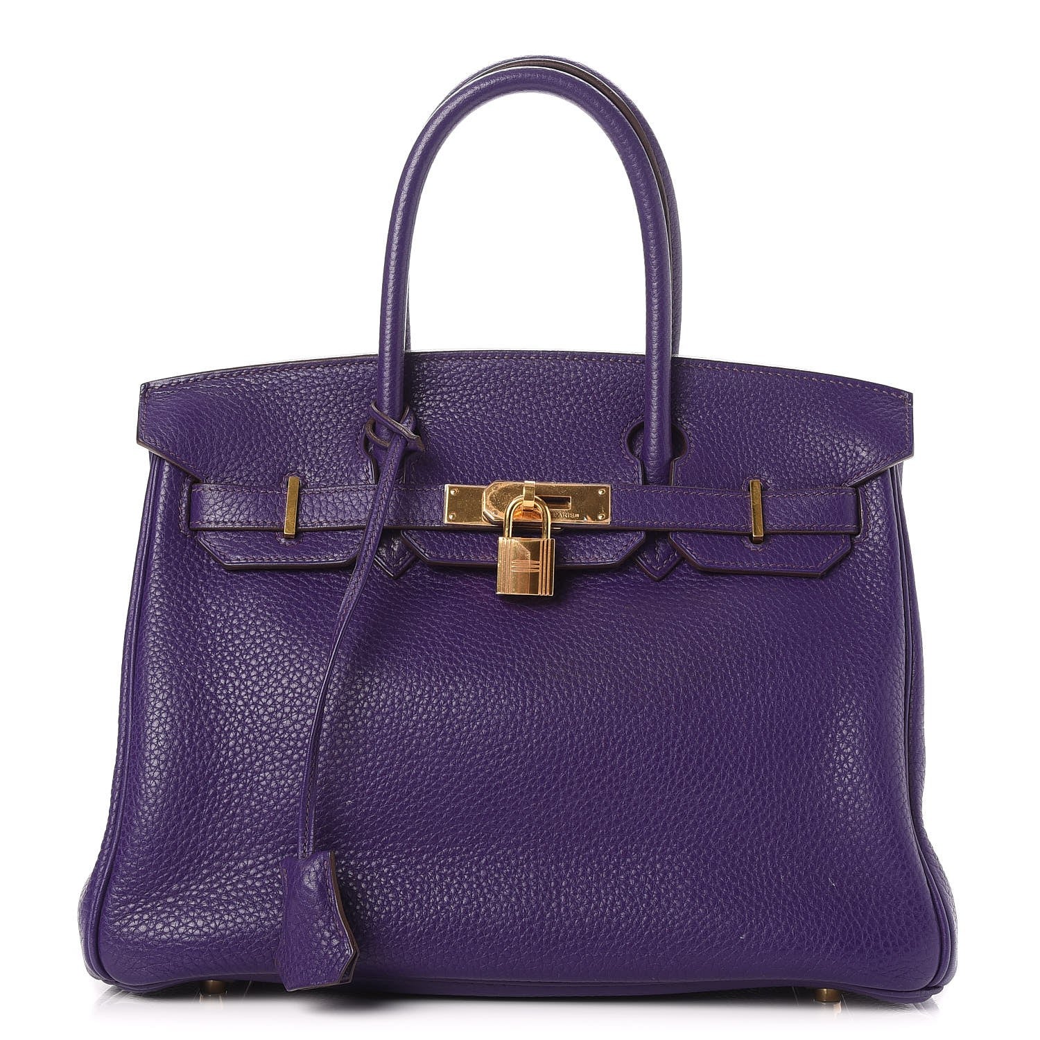 Hermes Taurillon Clemence Birkin 30 Iris 1 of 33