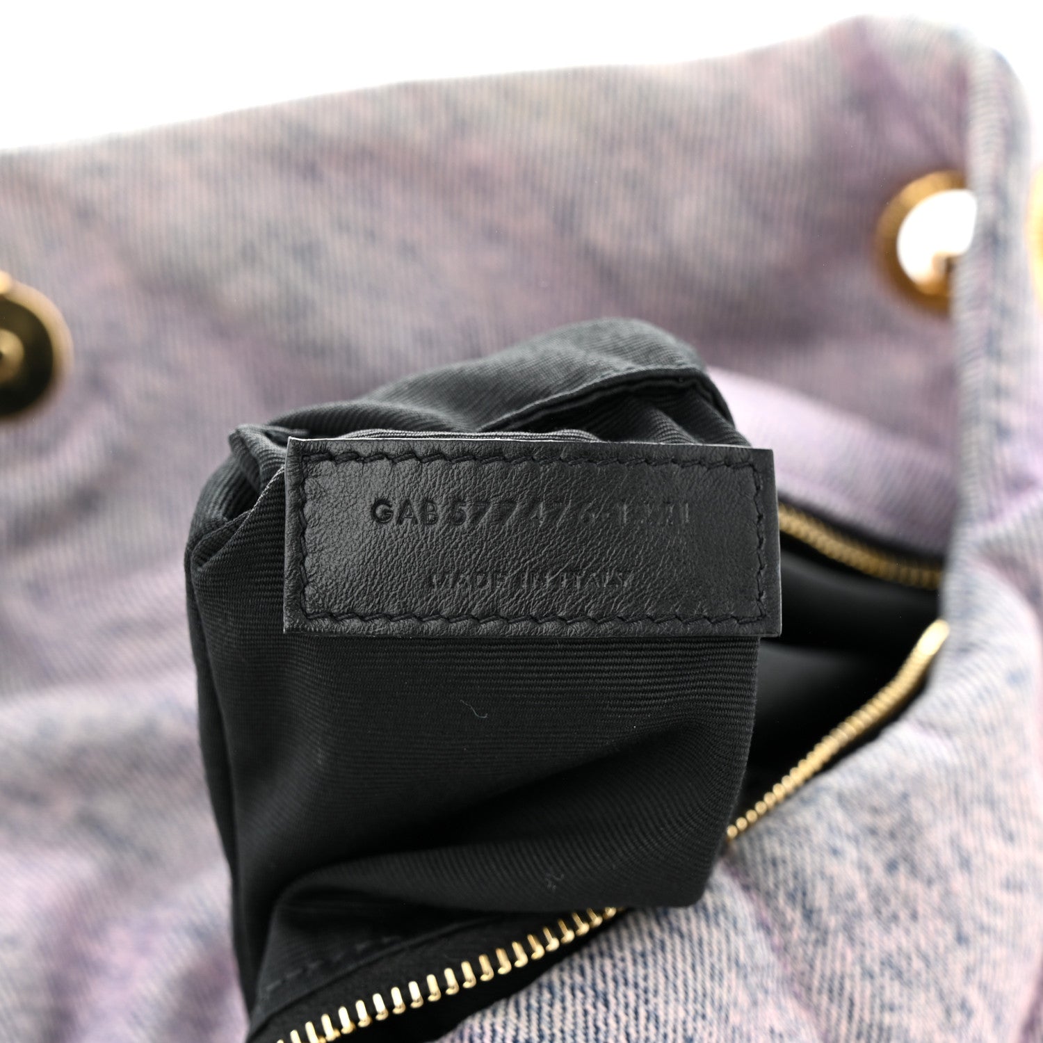Saint Laurent Denim Quilted Small Loulou Puffer Monogram Chain Satchel Bleached Lilac 7 of 12