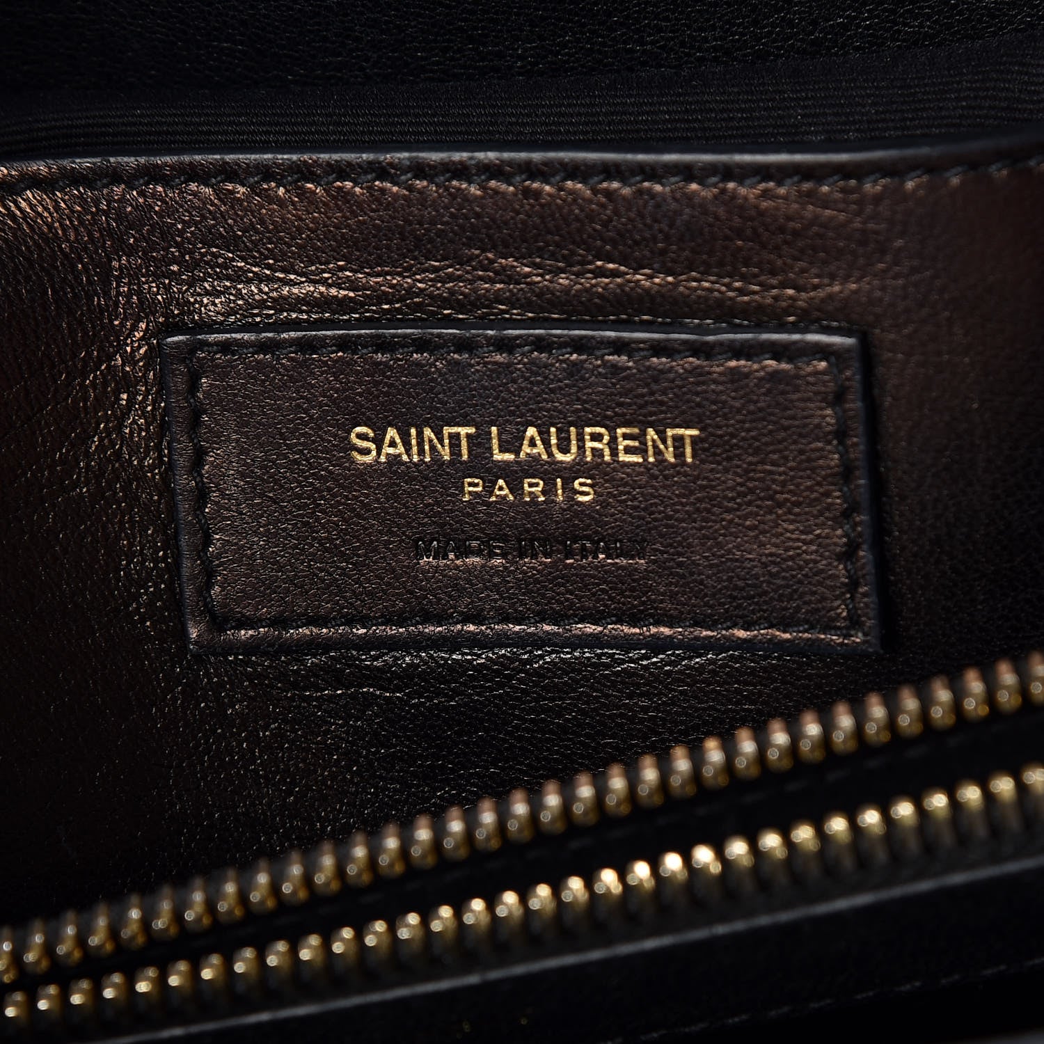 Saint Laurent Sheepskin Matelasse Chevron Monogram Large College Satchel Black 6 of 14