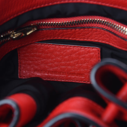 Alexander Wang Pebbled Lambskin Small Diego Bucket Red Gold Hardware 5 of 7