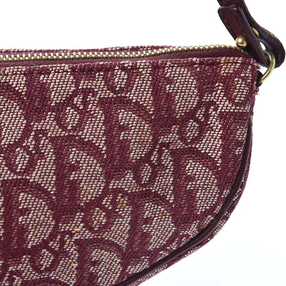 Christian Dior Monogram Mini Saddle Pochette Burgundy 10 of 10
