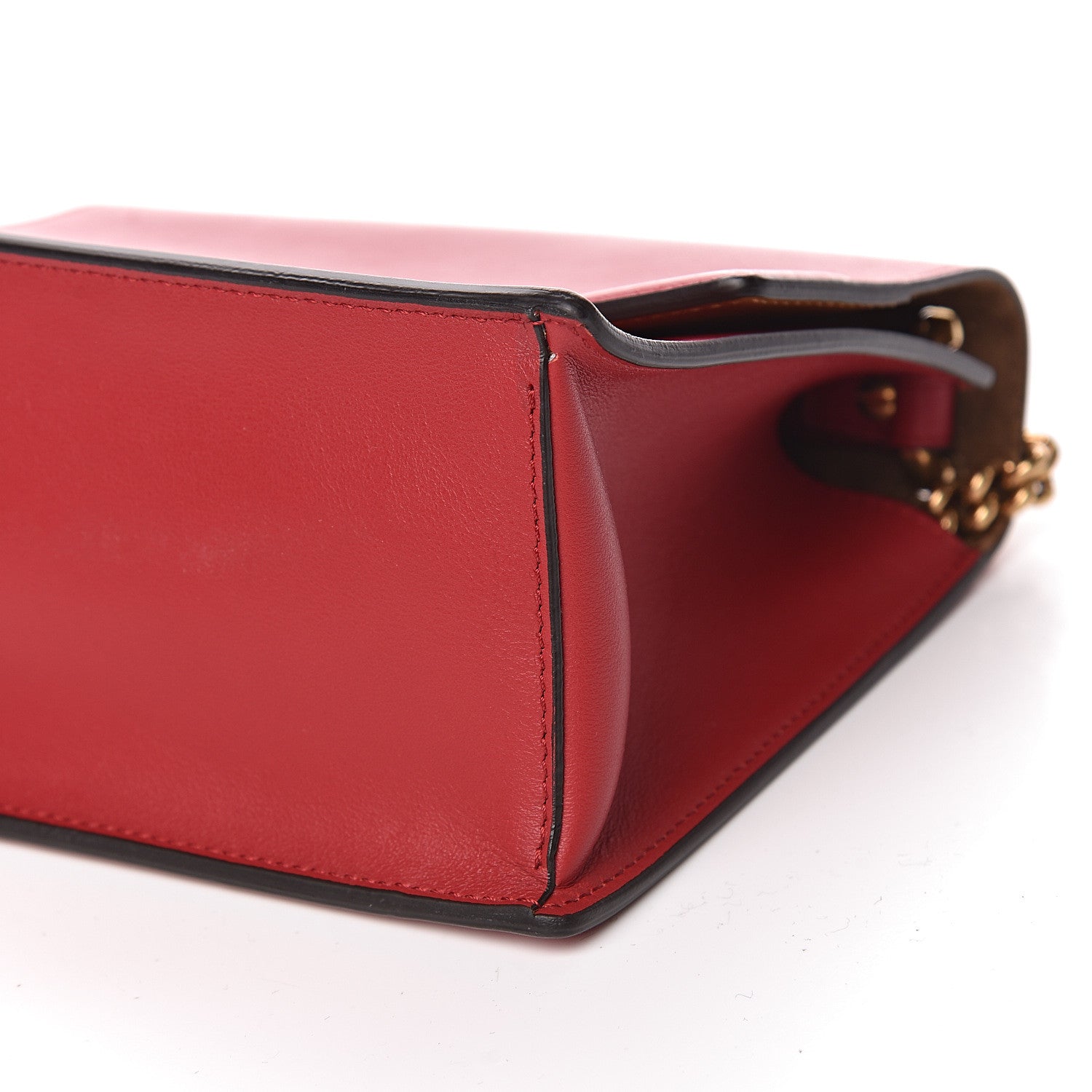 Fendi Vitello Grace Matte Small Kan U Shoulder Bag Fragola 9 of 10