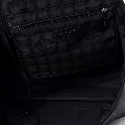 Chanel Nylon Large Travel Tote Black 4 of 6