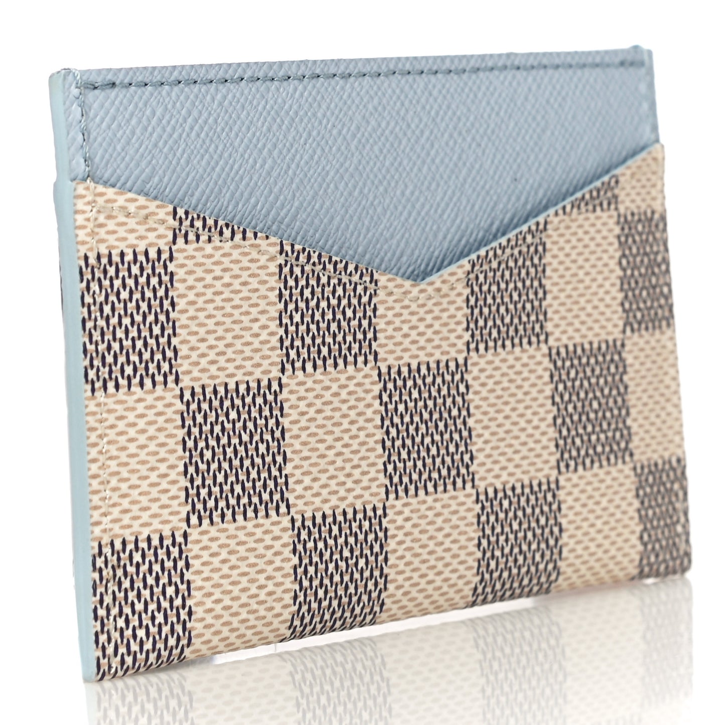 Damier Azur Daily Card Holder Olympe Blue