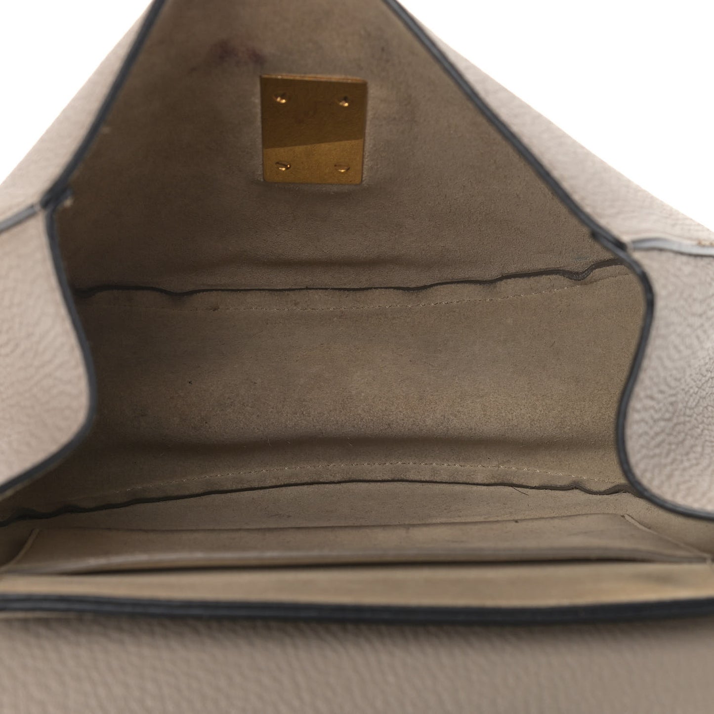 Grained Lambskin Drew Shoulder Bag Motty Grey