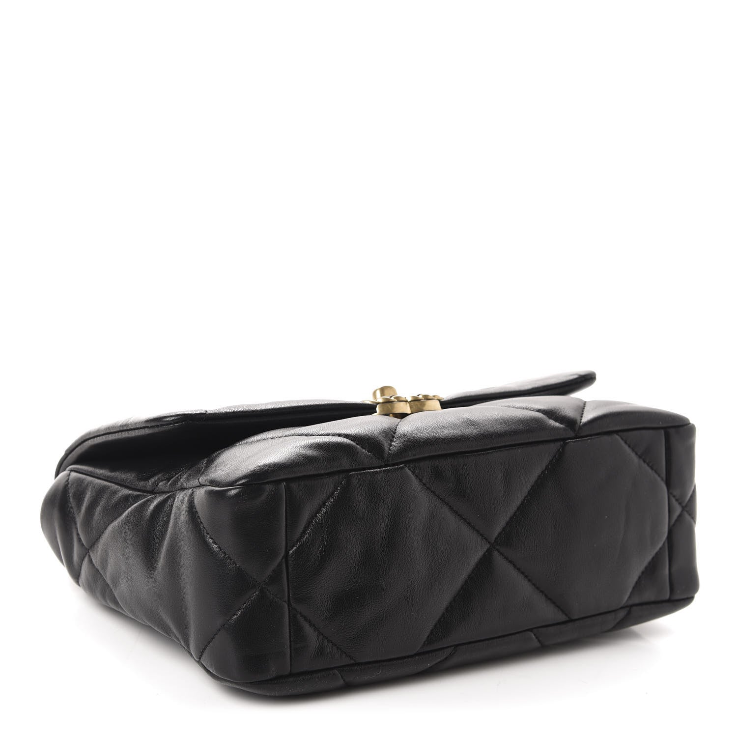 Chanel Lambskin Quilted Medium 19 Flap Black 4 of 10