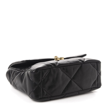 Chanel Lambskin Quilted Medium 19 Flap Black 4 of 10