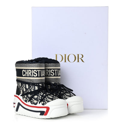 Christian Dior Oblique Nylon DiorAlps Boot 37.5 Deep Blue 9 of 9