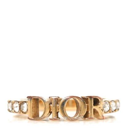 Christian Dior Metal Crystal Dio(R)evolution Ring M 52 6 Gold 1 of 4