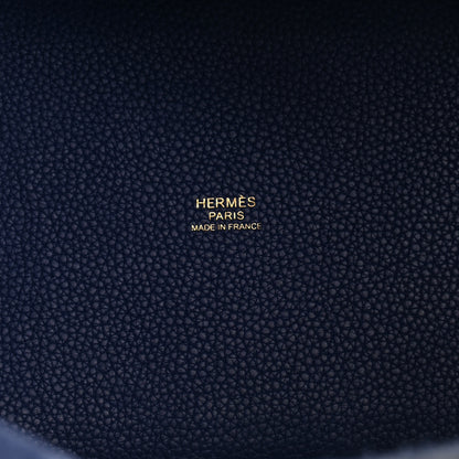 Hermes Taurillon Clemence Picotin Lock 18 PM Bleu Saphir 6 of 11