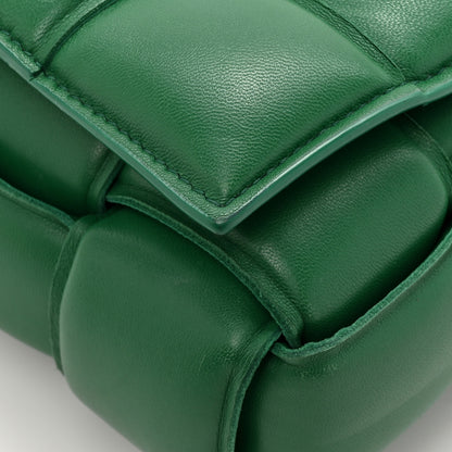 Bottega Veneta Lambskin Maxi Intreccio Padded Chain Cassette Crossbody Bag Racing Green 11 of 15