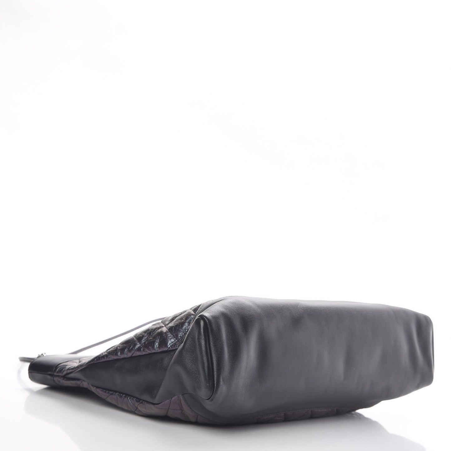Aged Calfskin Quilted Large 31 Shopping Bag Black