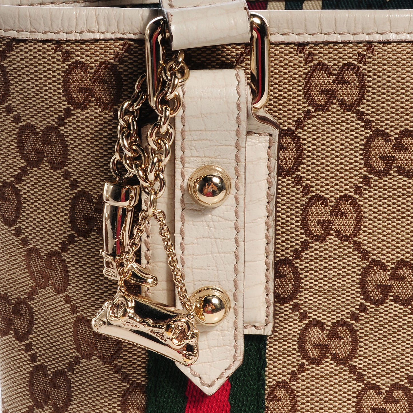 Monogram Web Small Jolicoeur Shopper Tote Off White