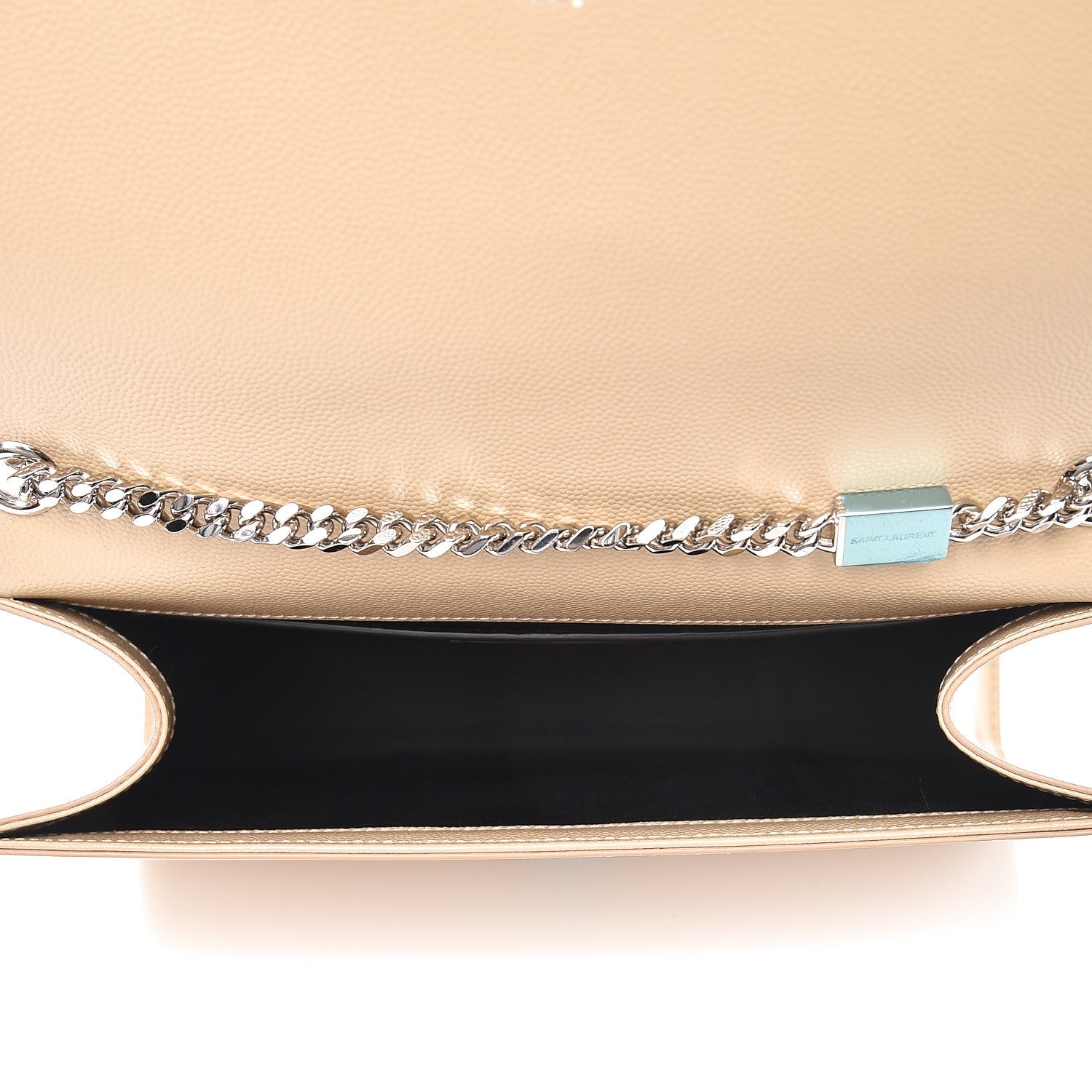 Saint Laurent Grain De Poudre Medium Monogram Kate Satchel Nude Powder 5 of 7