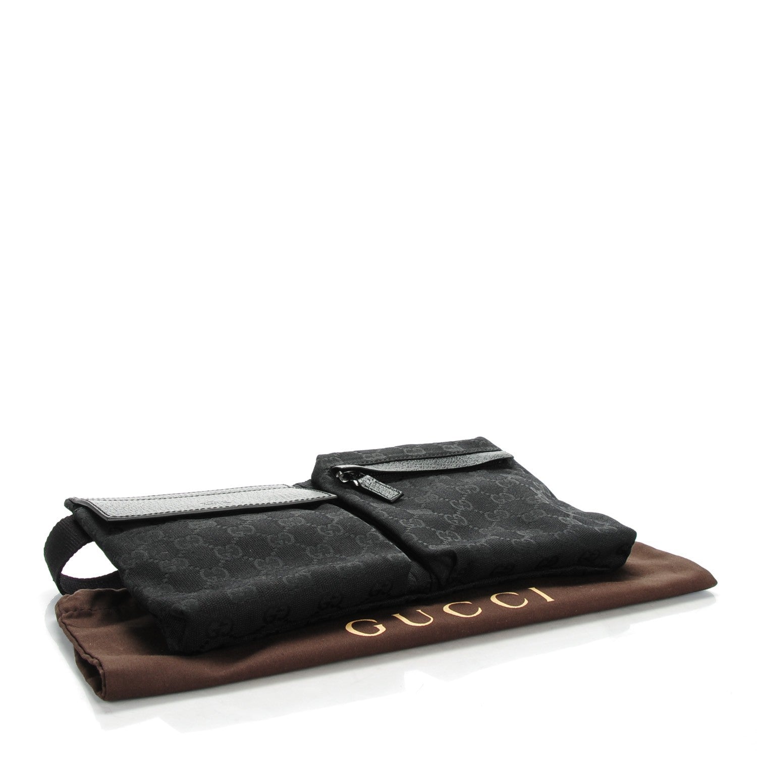 Gucci Monogram Belt Bag Black 4 of 7