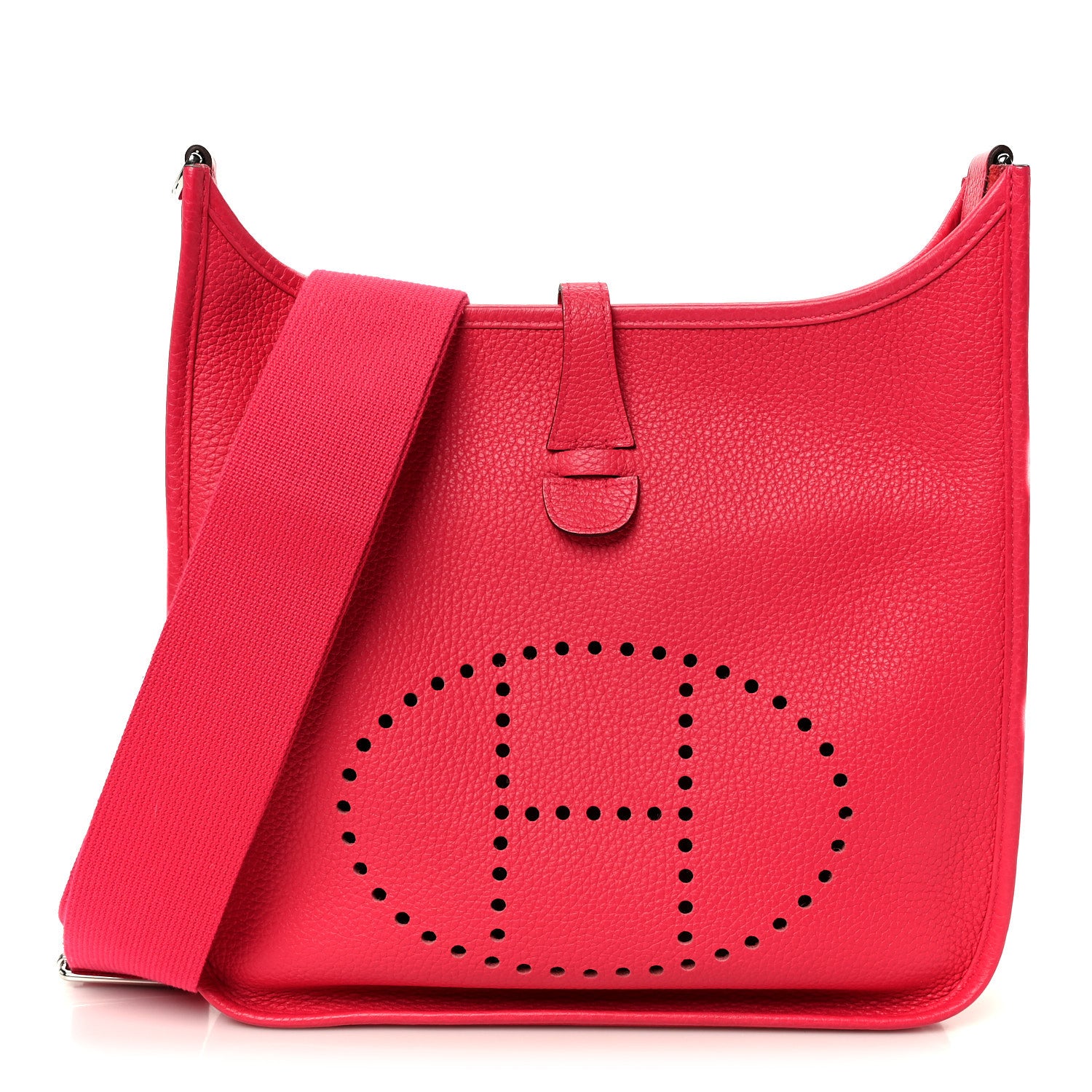 Hermes Taurillon Clemence Evelyne III PM Rose Extreme 1 of 12