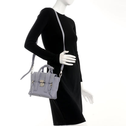 3.1 Phillip Lim 3.1 Textured Calfskin Mini Pashli Satchel Lilac 2 of 8